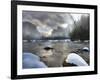 Merced River, El Capitan in Background, Yosemite, California, USA-Tom Norring-Framed Photographic Print