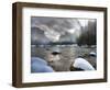 Merced River, El Capitan in Background, Yosemite, California, USA-Tom Norring-Framed Photographic Print