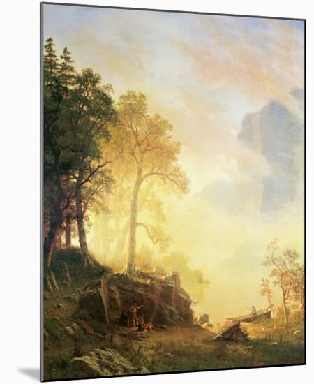 Merced River in Yosemite-Albert Bierstadt-Mounted Art Print