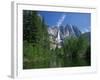 Merced River, Yosemite Falls in the Background, Yosemite National Park, California, USA-Tomlinson Ruth-Framed Photographic Print