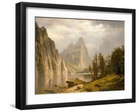 Merced River, Yosemite Valley, 1866-Albert Bierstadt-Framed Giclee Print