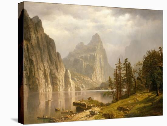 Merced River, Yosemite Valley, 1866-Albert Bierstadt-Stretched Canvas