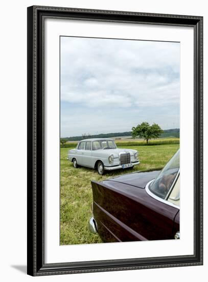 Mercedes 220 Sb, Type W 111, Year of Manufacture 1963, 105 Hp, and Mercedes 200-Bernd Wittelsbach-Framed Photographic Print