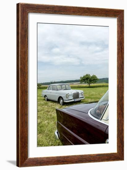 Mercedes 220 Sb, Type W 111, Year of Manufacture 1963, 105 Hp, and Mercedes 200-Bernd Wittelsbach-Framed Photographic Print