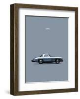 Mercedes 300SL 1960-Mark Rogan-Framed Art Print