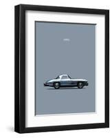 Mercedes 300SL 1960-Mark Rogan-Framed Art Print