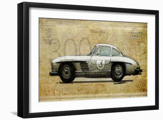 Mercedes 300SL-Sidney Paul & Co.-Framed Giclee Print