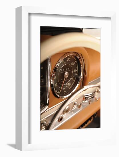 Mercedes Benz 300 SL roadster 1958-Simon Clay-Framed Photographic Print