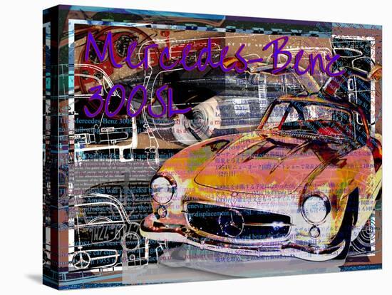 Mercedes Benz 300 Sl-Victoria Hues-Stretched Canvas