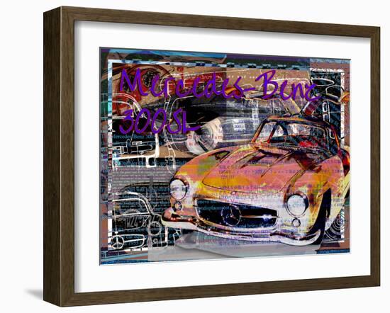 Mercedes Benz 300 Sl-Victoria Hues-Framed Giclee Print