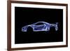 Mercedes-Benz 300sl-Octavian Mielu-Framed Art Print