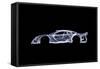Mercedes-Benz CLK GTR-O.M.-Framed Stretched Canvas