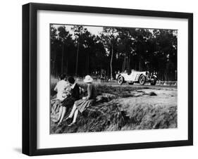 Mercedes-Benz Ss in Action at the Le Mans 24 Hours, France, 1930-null-Framed Photo