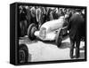 Mercedes-Benz W25 at the French Grand Prix, Montlhery, 1934-null-Framed Stretched Canvas