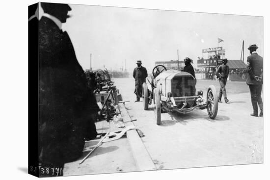 Mercedes of Christian Lautenschlager, French Grand Prix, Dieppe, 1908-null-Stretched Canvas