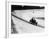 Mercedes on the Banking Near Members' Bridge, Brooklands, Surrey, 1920-null-Framed Photographic Print