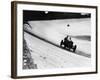 Mercedes on the Banking Near Members' Bridge, Brooklands, Surrey, 1920-null-Framed Photographic Print