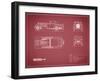 Mercedes SSK-Maroon-Mark Rogan-Framed Art Print