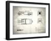 Mercedes SSK White-Mark Rogan-Framed Art Print