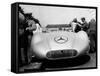 Mercedes Streamliner Car at Avus Motor Racing Circuit, Berlin, Germany, C1937-null-Framed Stretched Canvas
