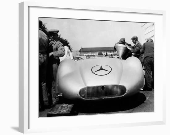 Mercedes Streamliner Car at Avus Motor Racing Circuit, Berlin, Germany, C1937-null-Framed Photographic Print