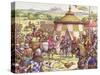 Mercenaries Camped in Italy in the Middle Ages-Pat Nicolle-Stretched Canvas