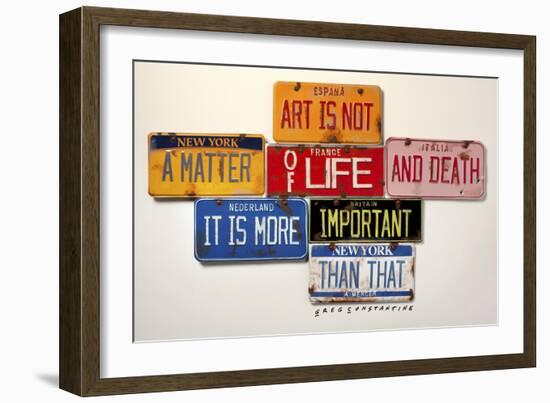 Mercer Art Not Life & Death-Gregory Constantine-Framed Giclee Print