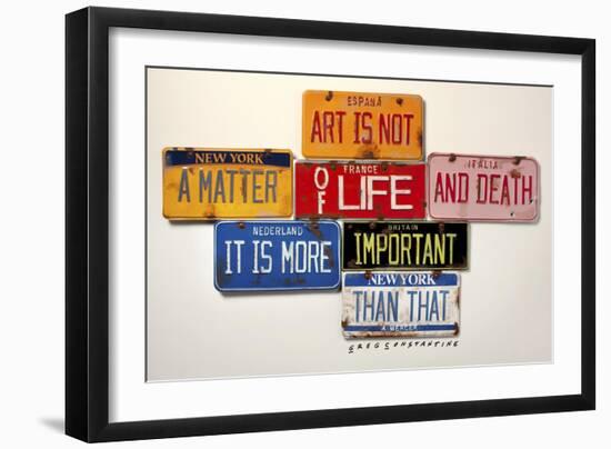 Mercer Art Not Life & Death-Gregory Constantine-Framed Giclee Print