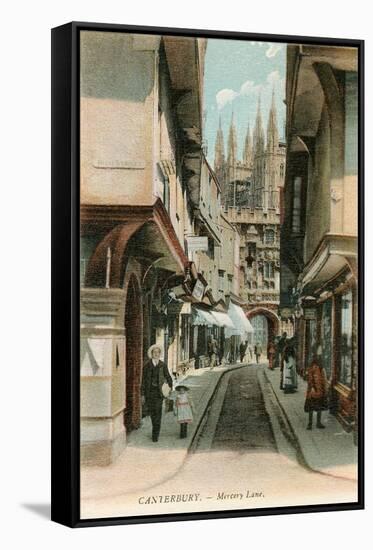 Mercery Lane, Canterbury, Kent, England-null-Framed Stretched Canvas