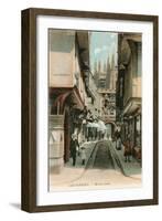 Mercery Lane, Canterbury, Kent, England-null-Framed Art Print