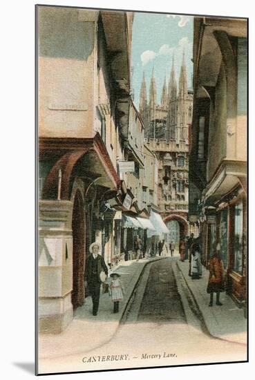 Mercery Lane, Canterbury, Kent, England-null-Mounted Art Print