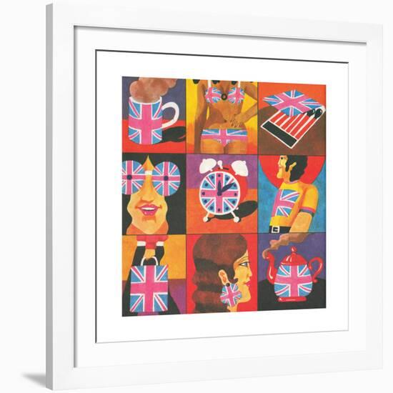 Merchandise, from 'Carnaby Street' by Tom Salter, 1970-Malcolm English-Framed Giclee Print