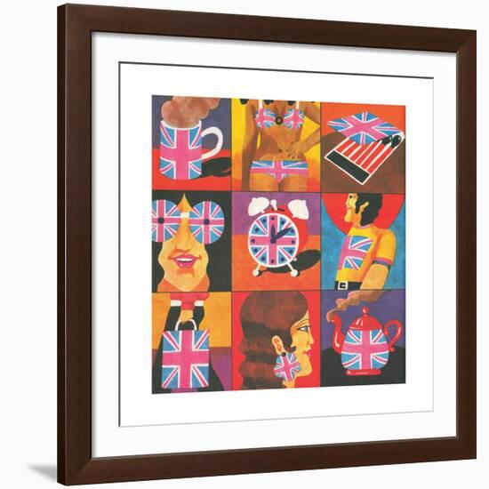 Merchandise, from 'Carnaby Street' by Tom Salter, 1970-Malcolm English-Framed Giclee Print