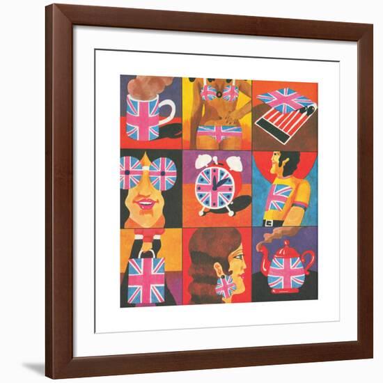 Merchandise, from 'Carnaby Street' by Tom Salter, 1970-Malcolm English-Framed Giclee Print