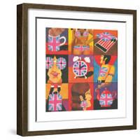 Merchandise, from 'Carnaby Street' by Tom Salter, 1970-Malcolm English-Framed Art Print