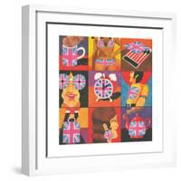 Merchandise, from 'Carnaby Street' by Tom Salter, 1970-Malcolm English-Framed Art Print