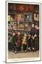 Merchant and Children, Chinatown, San Francisco, California-null-Mounted Art Print