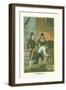 Merchant and His Clerk at the Dockside Checking Goods at a Warehouse, 1823-null-Framed Giclee Print