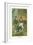 Merchant and His Clerk at the Dockside Checking Goods at a Warehouse, 1823-null-Framed Giclee Print