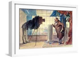 Merchant at the Photographer, 1860S-Petr Mikhailovich Shmel'kov-Framed Giclee Print