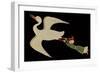 Merchant from Isfahan Flying, from "The Wonders of the Creation and the Curiosities of Existence"-null-Framed Giclee Print