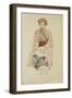 Merchant of Fez, C.1832-Eugene Delacroix-Framed Giclee Print