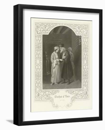 Merchant of Venice, Act II, Scene V-Joseph Kenny Meadows-Framed Giclee Print