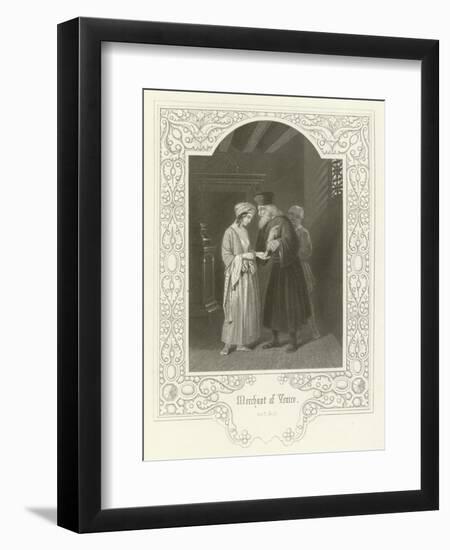 Merchant of Venice, Act II, Scene V-Joseph Kenny Meadows-Framed Giclee Print