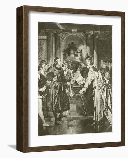 Merchant of Venice. Act Iv-Scene I-Felix Octavius Carr Darley-Framed Giclee Print