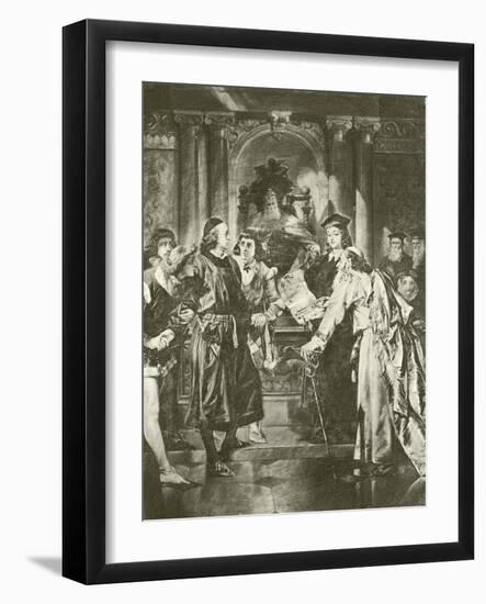 Merchant of Venice. Act Iv-Scene I-Felix Octavius Carr Darley-Framed Giclee Print