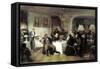 Merchant's Funeral Banquet, 1870s-Firs Sergeevich Zhuravlev-Framed Stretched Canvas