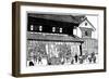 Merchant's Store and Fireproof Warehouse, Edo Period, Japan, 1603-1868-null-Framed Giclee Print