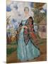 Merchant's Wife, 1923-Boris Michaylovich Kustodiev-Mounted Giclee Print