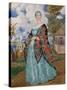Merchant's Wife, 1923-Boris Michaylovich Kustodiev-Stretched Canvas